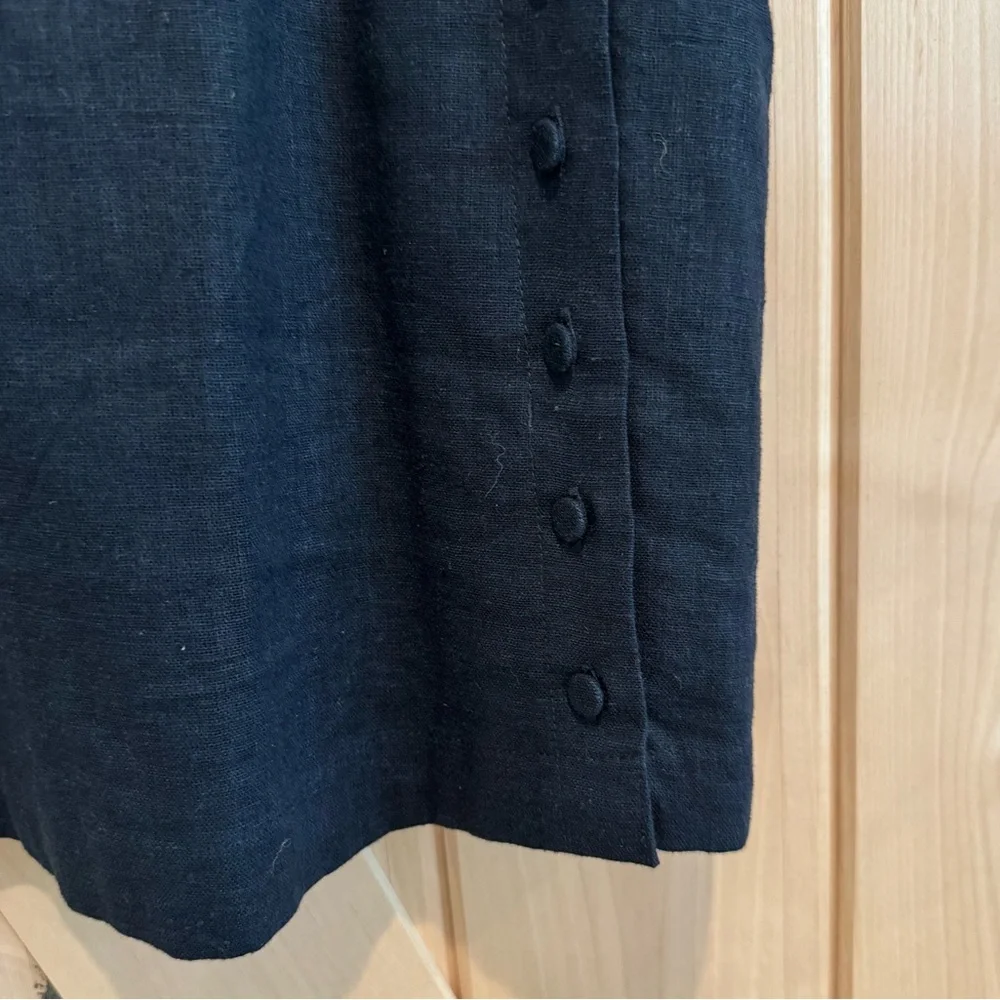 Abercrombie Linen-Blend Button Skort - Picture 5 of 10